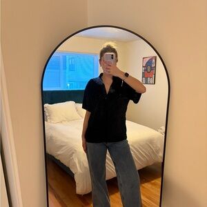 Vintage Black Zebra Print Shirt